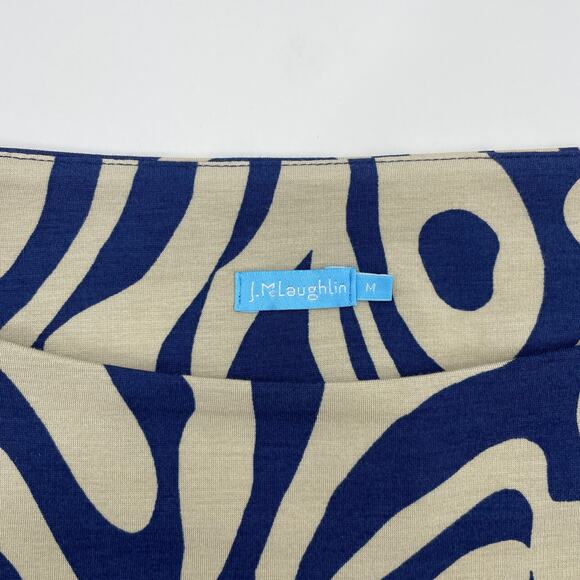 J MCLAUGHLIN Career Dress Womens Size M Geo Print Sheath 3/4 Sleeve Mature - Picture 5 of 9